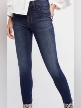 Free People Women's Dark Indigo Skinny Jeans